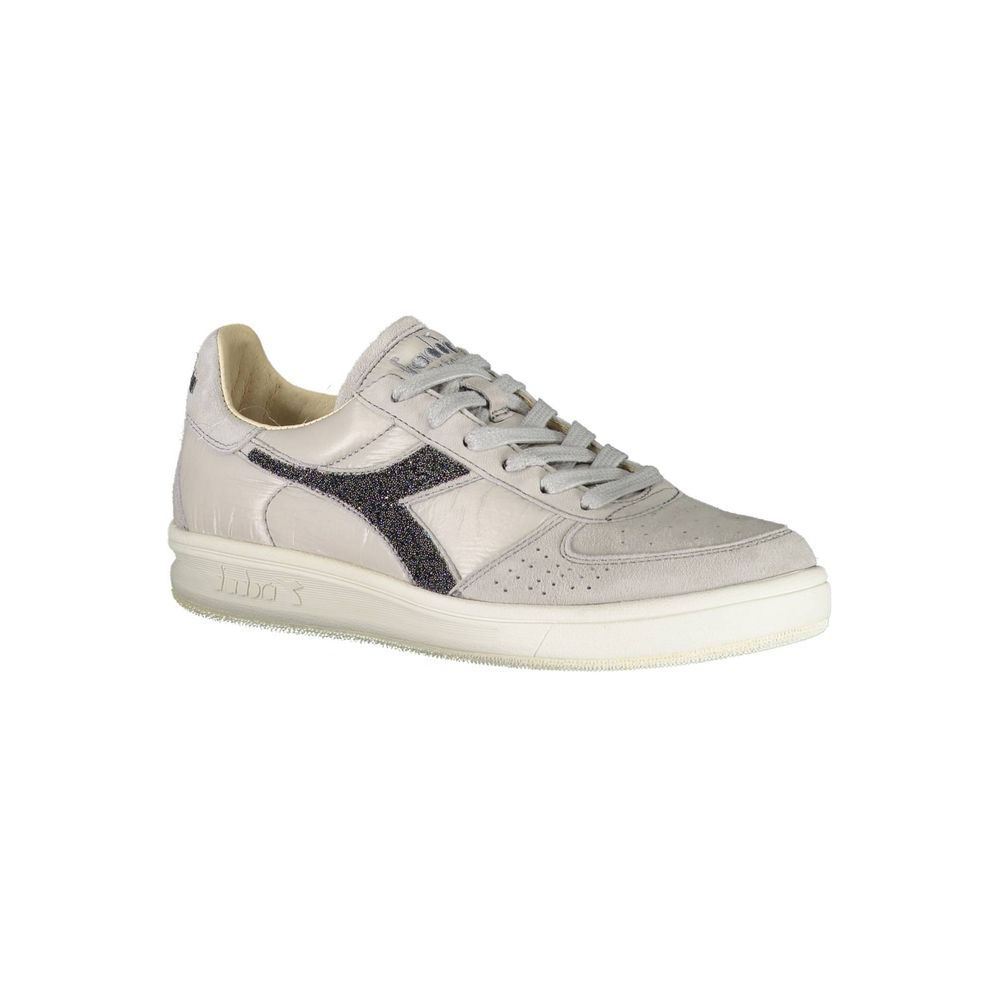 Diadora Gray Leather Women Sneaker