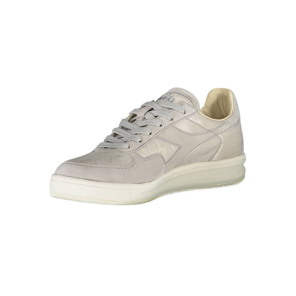 Diadora Gray Leather Women Sneaker