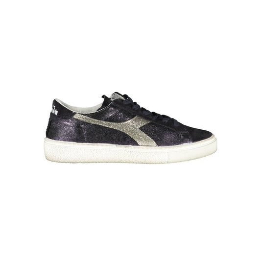 Diadora Black Leather Women Sneaker