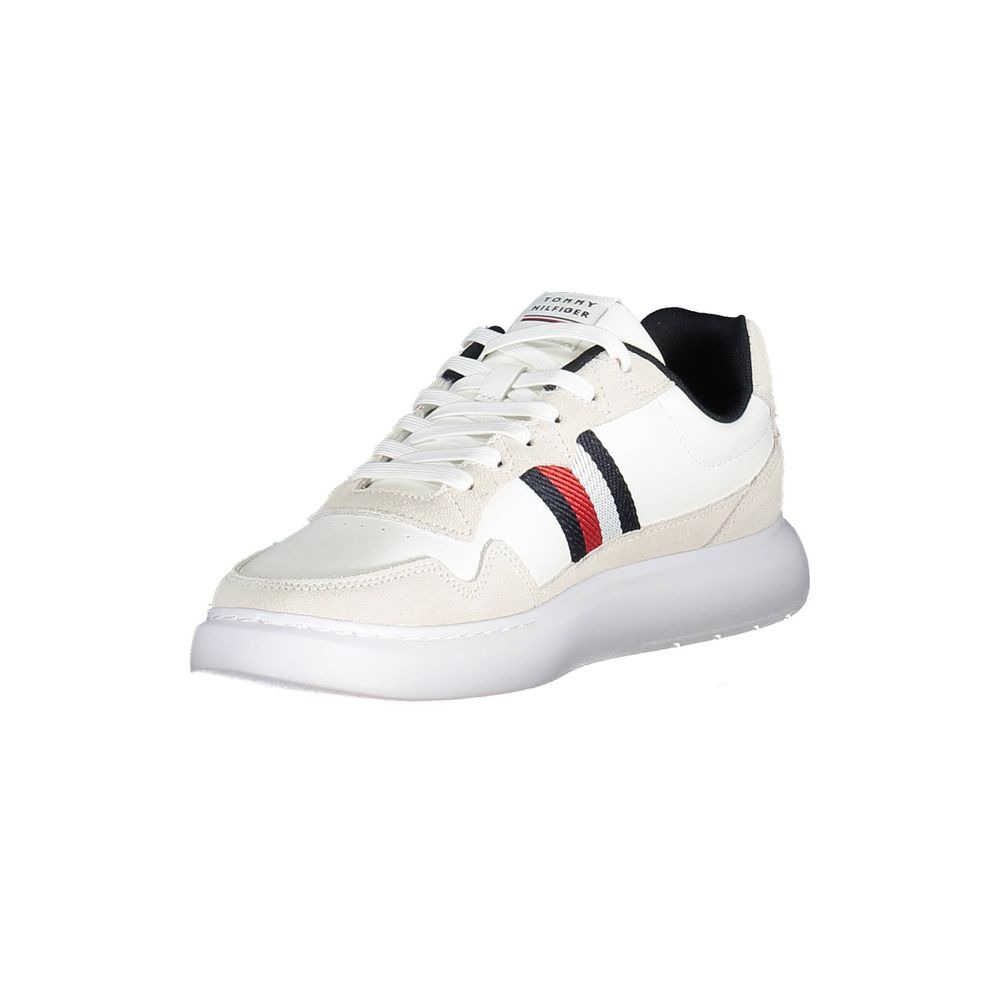 Tommy Hilfiger White Leather Men Sneaker