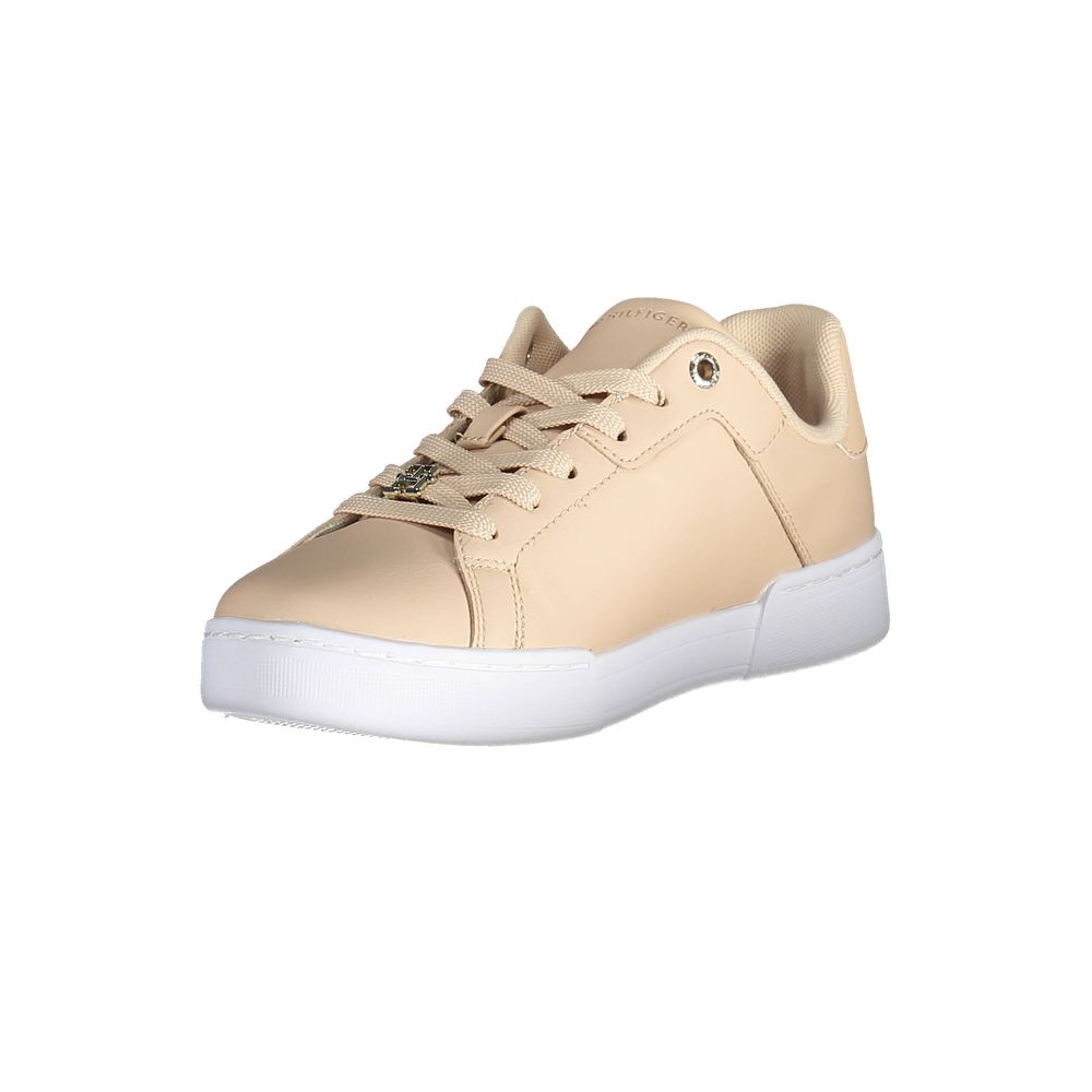 Tommy Hilfiger Pink Leather Women Sneaker