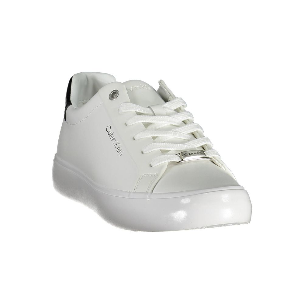 Calvin Klein White Leather Women Sneaker