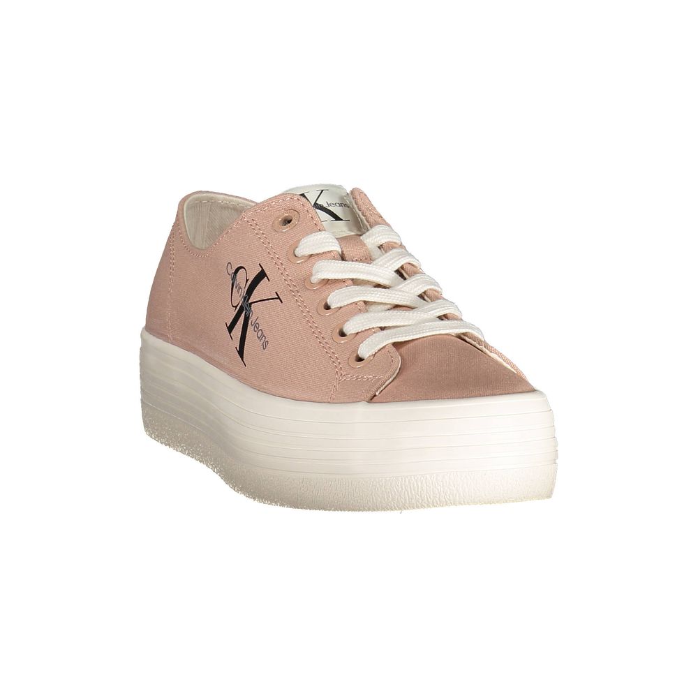 Calvin Klein Pink Cotton Women Sneaker