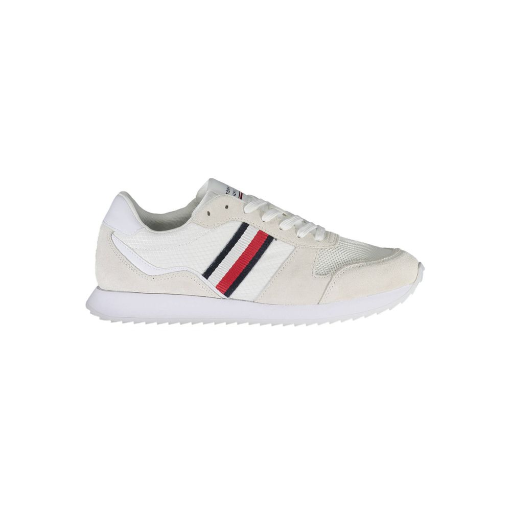 Tommy Hilfiger White Polyester Men Sneaker