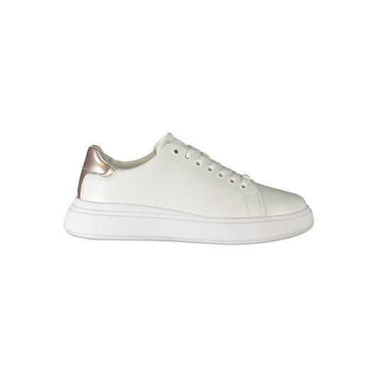 Calvin Klein White Polyester Sneaker