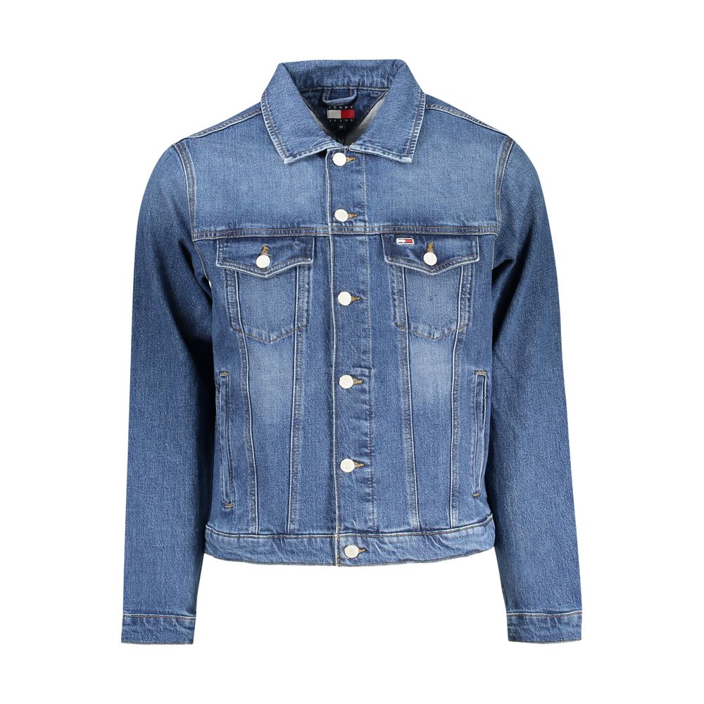 Tommy Hilfiger Blue Cotton Men Jacket