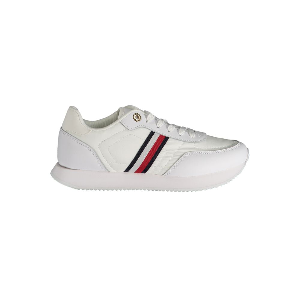 Tommy Hilfiger White Polyester Sneaker