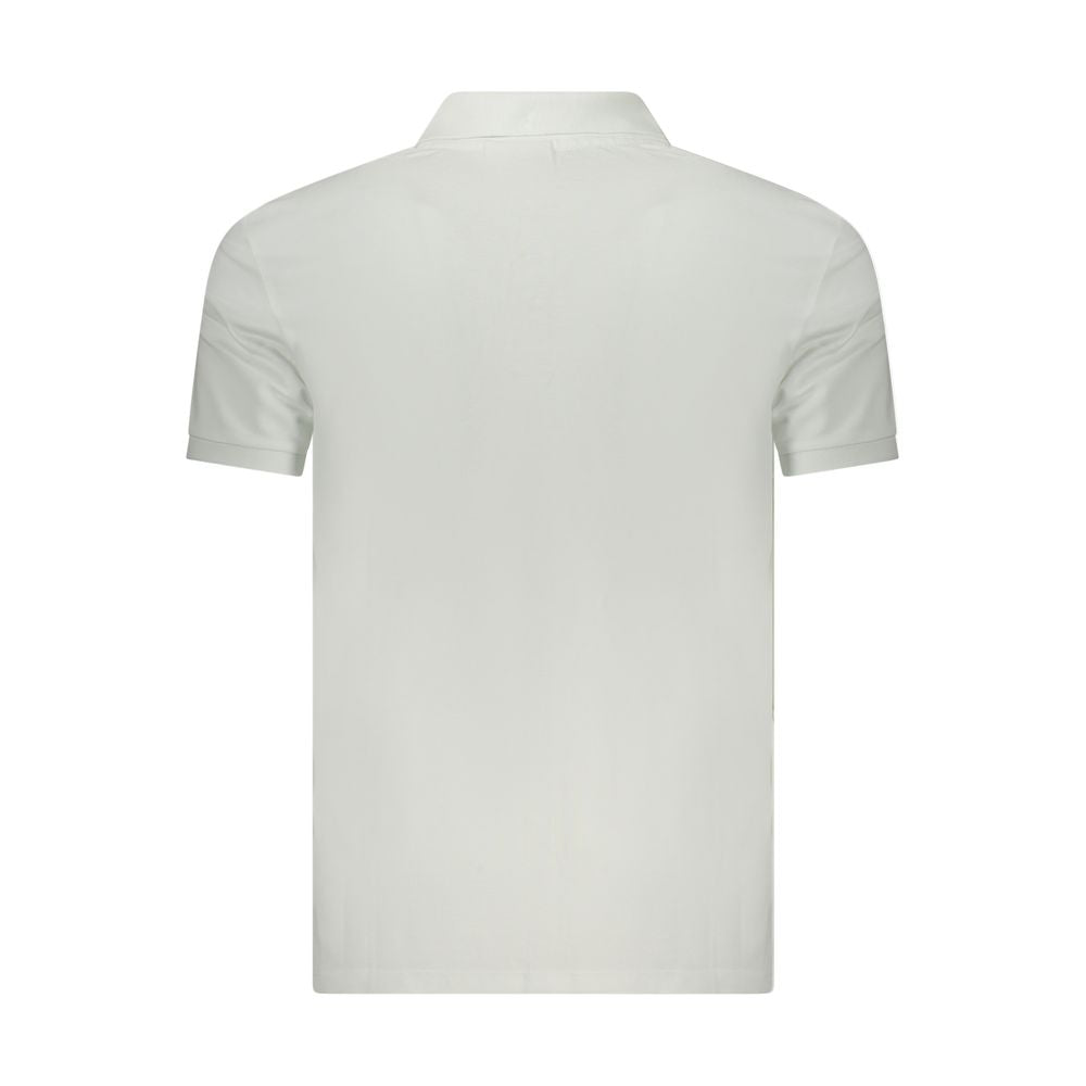 Calvin Klein White Cotton Men Polo Shirt