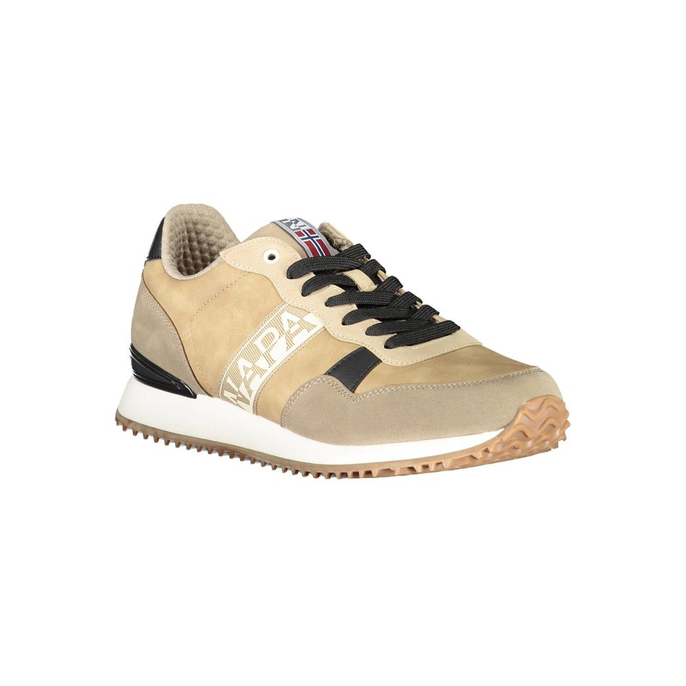 Napapijri Beige Polyester Men Sneaker