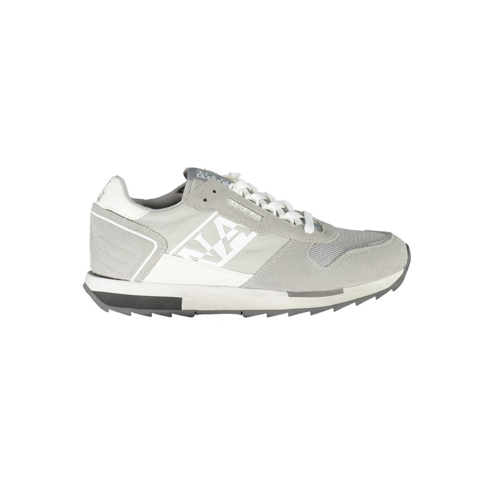 Napapijri Gray Polyester Men Sneaker