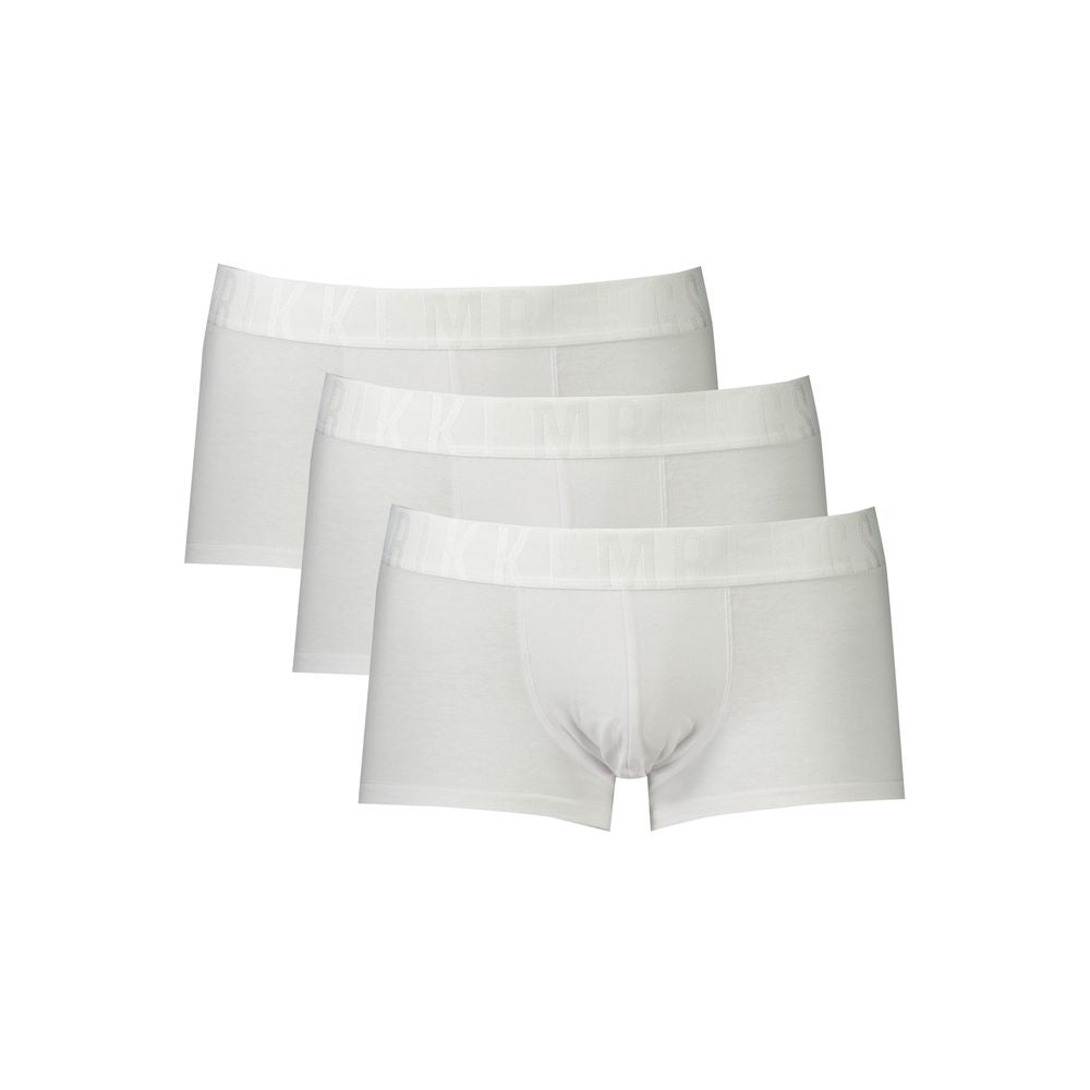 Bikkembergs White Polyester Men Boxer