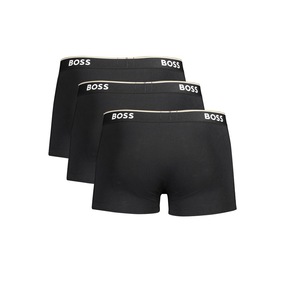 Hugo Boss Black Cotton Men Boxer Underwear Pack