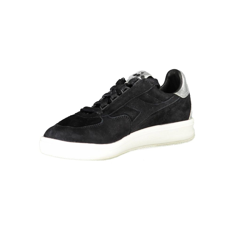 Diadora Black Leather Women Sneaker