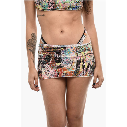 Dsquared² Nylon All-Over Ptinted Beach Cover Up