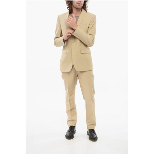 Corneliani CC COLLECTION Cotton Suit with Flap Pockets