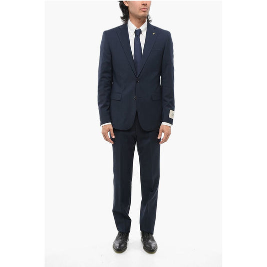 Corneliani CC COLLECTION Virgin Wool REFINED Suit with Micro Houndstoot