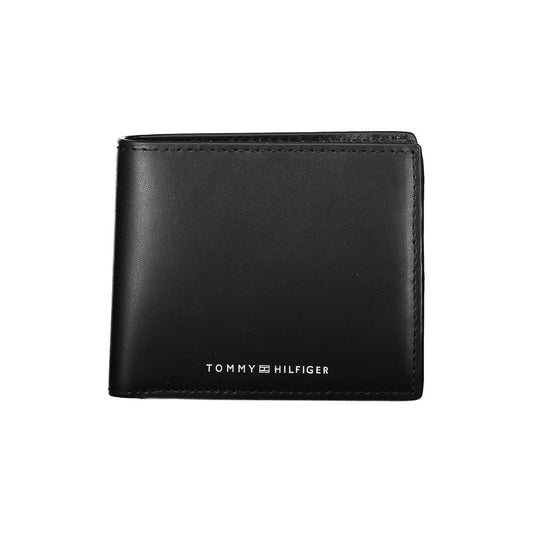 Tommy Hilfiger Black Leather Men Wallet
