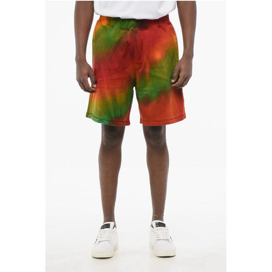 Dsquared² Tie Dye Jersey Shorts with Elastic Waistband
