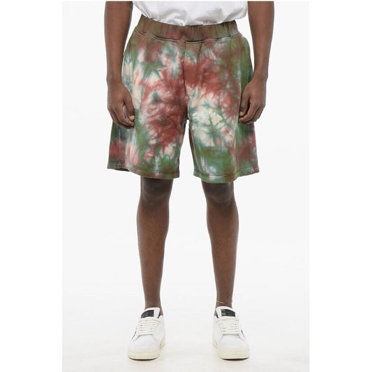 Dsquared² Tie Dye Jersey Shorts with Elastic Waistband