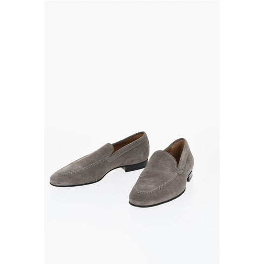 Corneliani Solid Color Suede Loafers