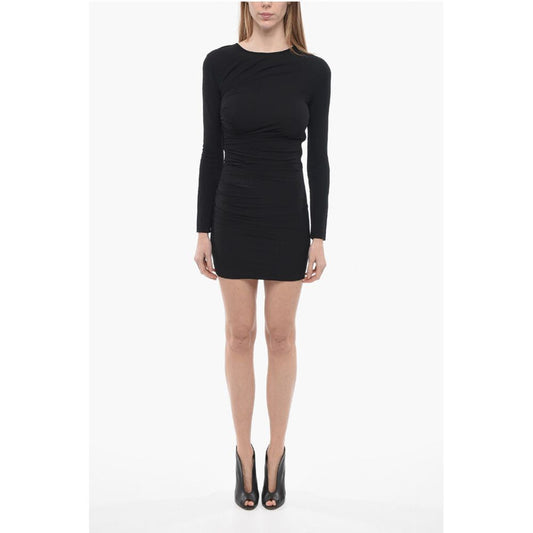 Dsquared² Jersey Sheath Dress with Draped Detail
