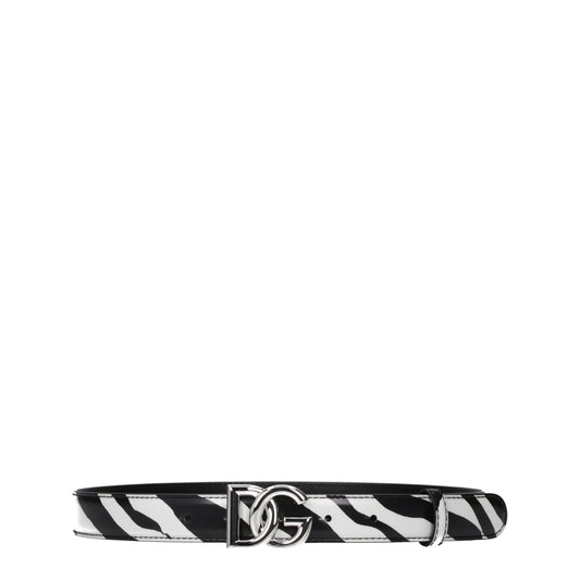 Dolce & Gabbana Black Leather Belts