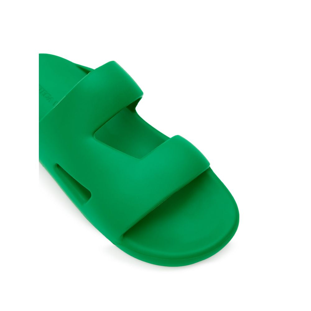 Bottega Veneta Green Cotton Slipper