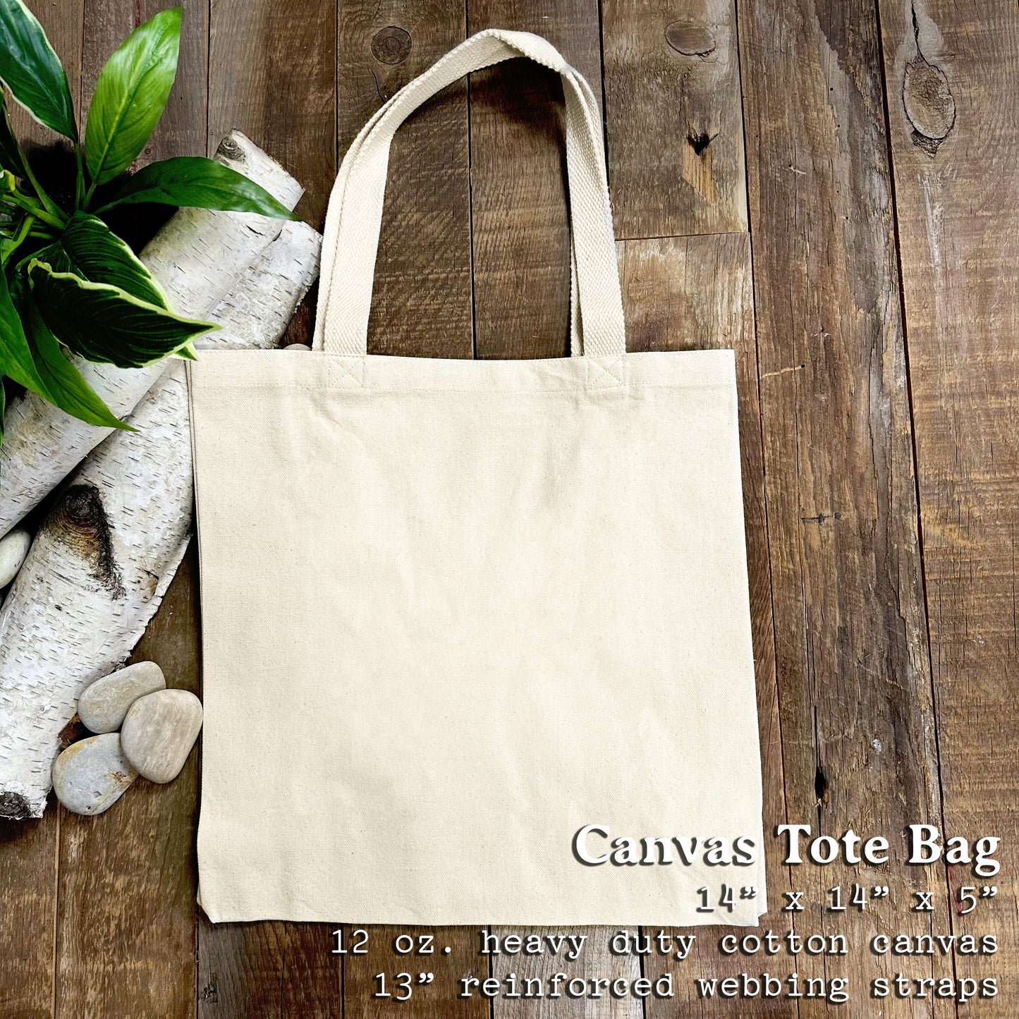 Floral Fox - Canvas Tote Bag