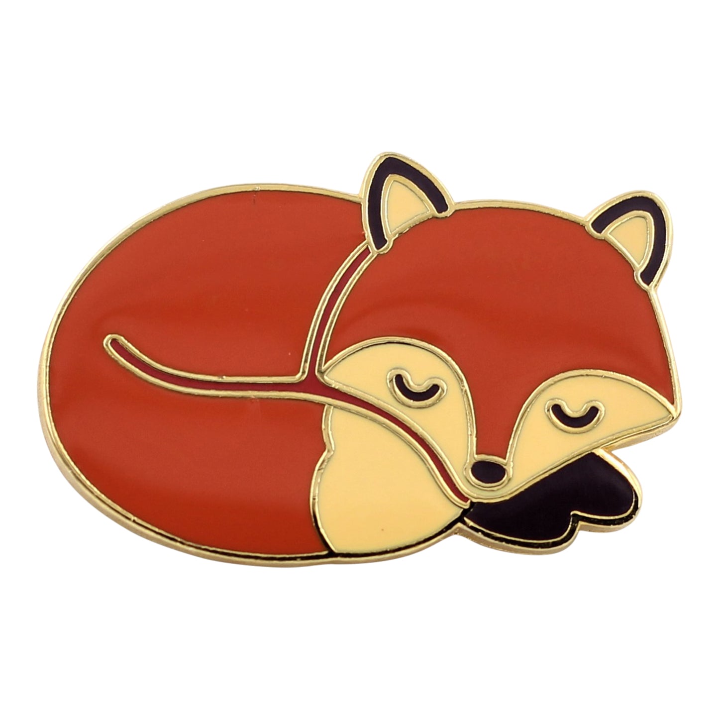 Sleeping Fox – Cute Sleepy Fox Enamel Pin