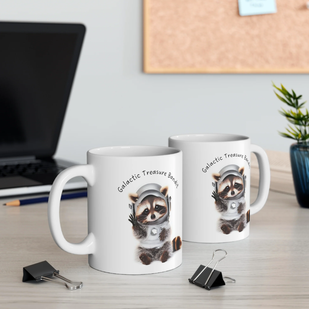 Cute Raccoon Galactic Treasure Bandit Mug