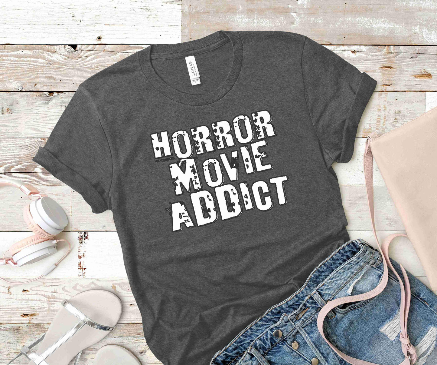 Horror Movie Addict- Dark Gray