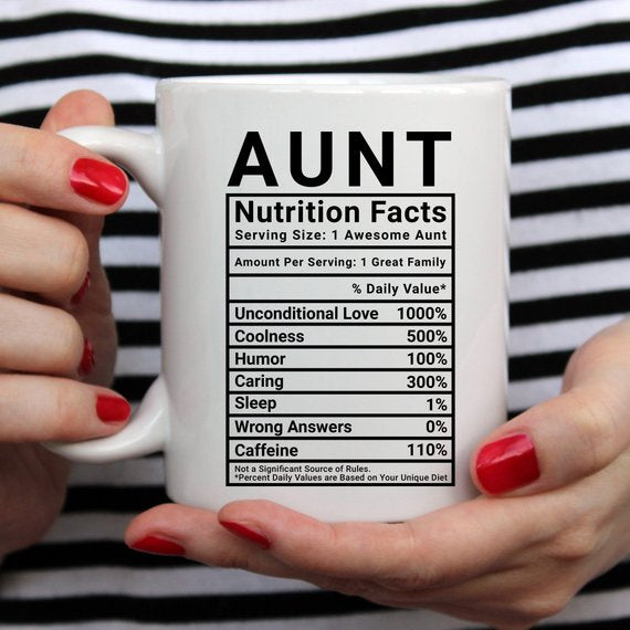 Mothers Day Gift For Aunt - Nutritional Facts