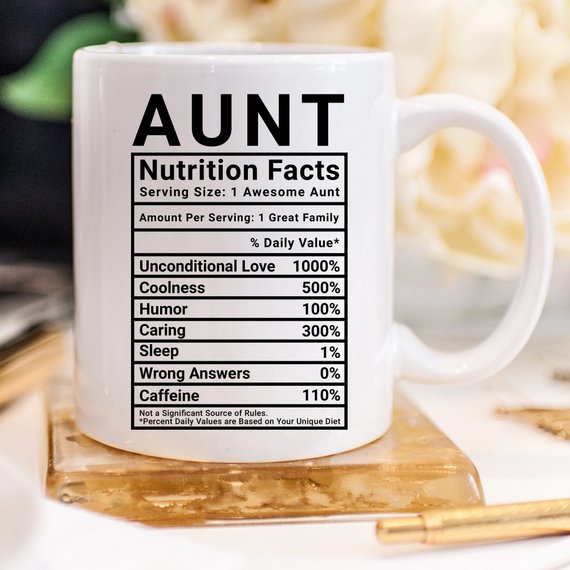 Mothers Day Gift For Aunt - Nutritional Facts