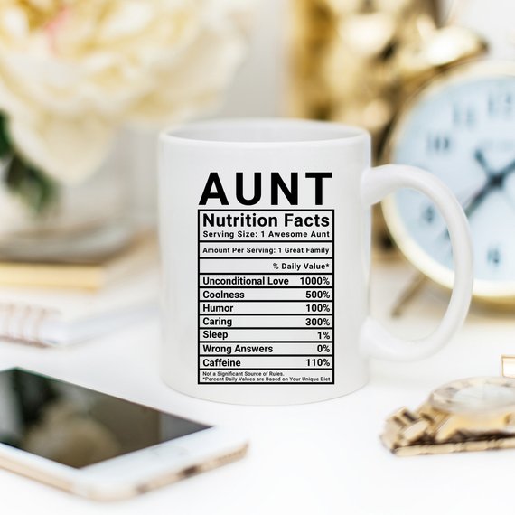 Mothers Day Gift For Aunt - Nutritional Facts